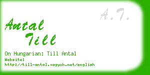 antal till business card